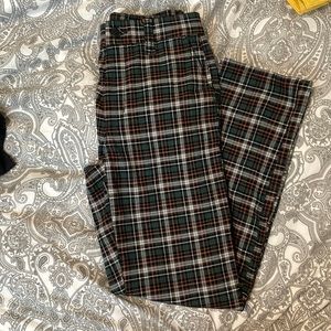 American Eagle plaid straight leg pants